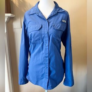 Columbia PFG Bright Blue Shirt
